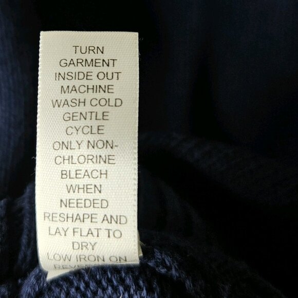 Piperlime Women's Fringed Blue Knit Sweater, Size Small - Picture 6 of 9